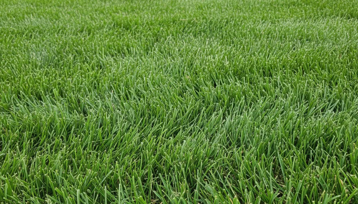 Close-up of freshly mowed green grass showing professional lawn care quality in Spokane, WA