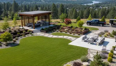 Spokane, WA landscaping design team providing professional outdoor living space planning and installation