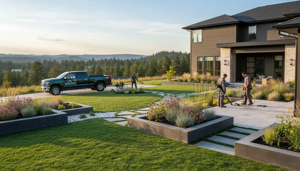 Landscaping service in Spokane, WA for custom yard design and outdoor property improvements