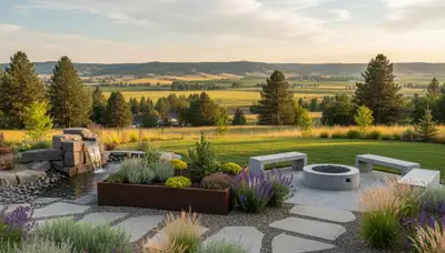 Landscaping crew providing outdoor design and maintenance services in Spokane, WA