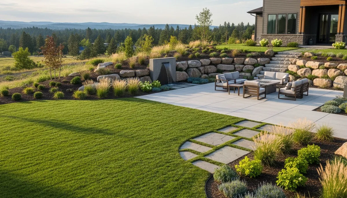 Landscaping service in Spokane, WA for residential yard design and outdoor improvement