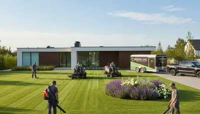 Professional lawn mowing service by Chop Chop Landscaping in Spokane, WA